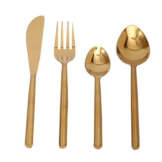 Radiant Reflections Gold Cutlery Set - Ouch Cart