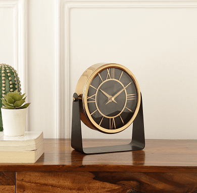 Mitsuki gold Table Clock - Ouch Cart