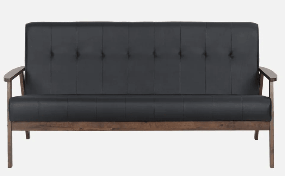 Solid Wood 5 Seater Sofa Set (3+2+1) with Coffee Table in Cocoa & Espresso Finish - Ouch Cart