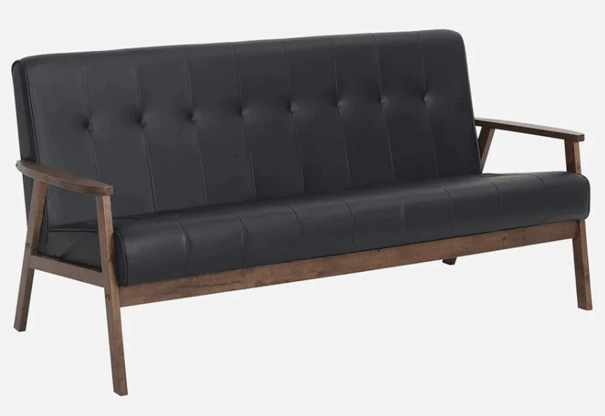 Solid Wood 5 Seater Sofa Set (3+2+1) with Coffee Table in Cocoa & Espresso Finish - Ouch Cart