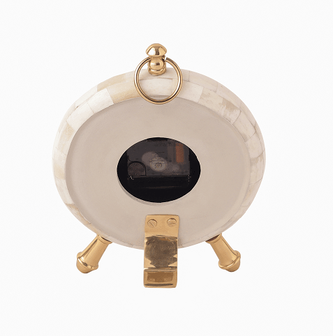 Bone-Framed Table Clock - Ouch Cart