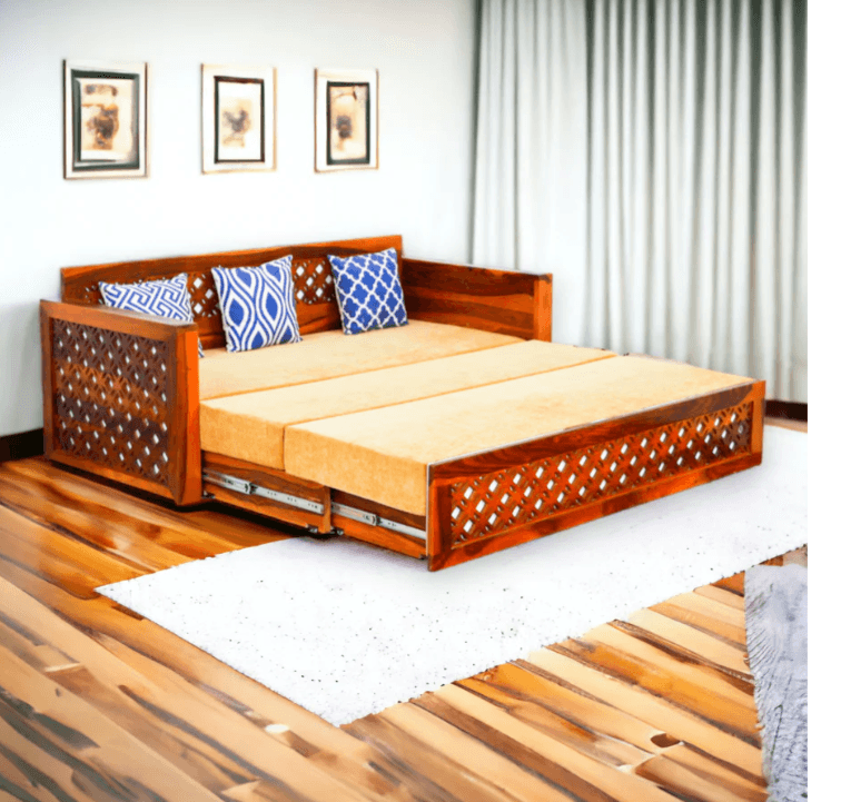 SOFA CUM BED SHEESHAM WOOD - Ouch Cart