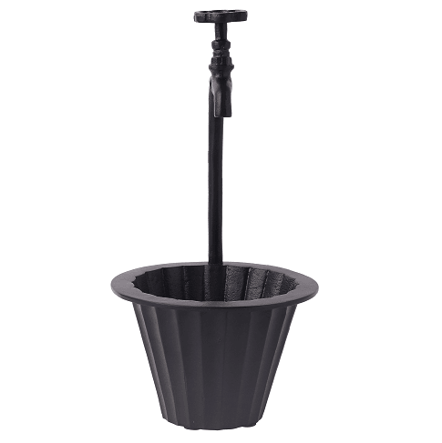 Graceful Black Curve Plant Stand - Ouch Cart