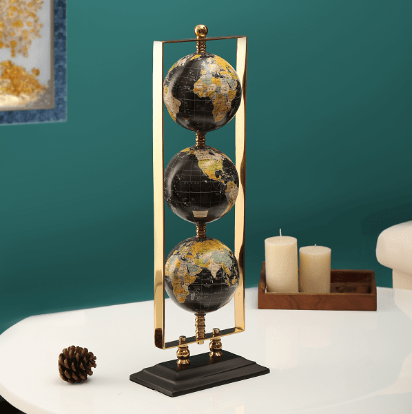 Vertical Triple Golden Globe stand - Ouch Cart