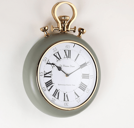 Sullivan - the Green and Gold wall clock - Ouch Cart