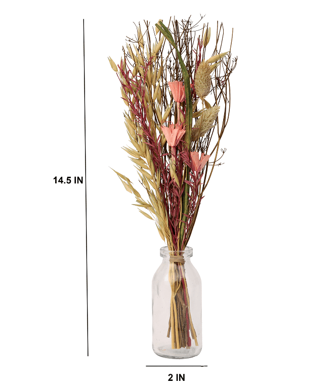 Liliana Dried Floral Pink Delight (small) - Ouch Cart