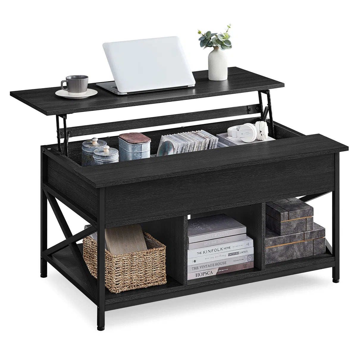 Carnagall Lift Top Coffee Table with Storage OUCH CART