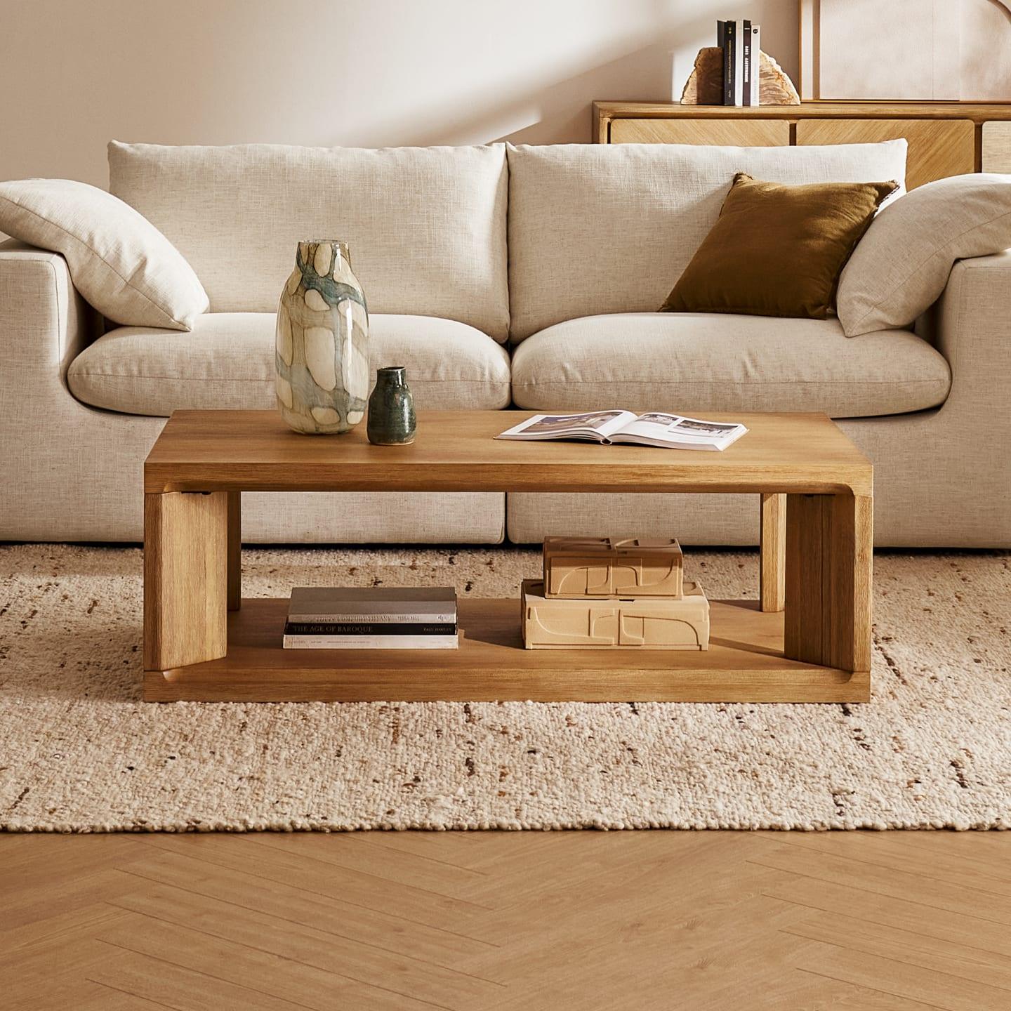 Casa Rectangular Box Coffee Table - Ouch Cart