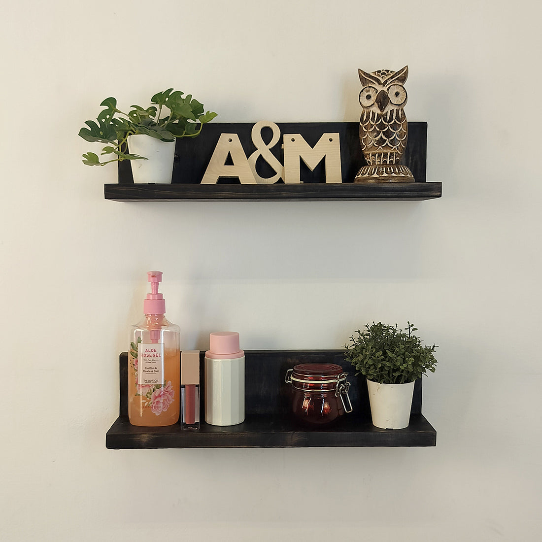 Casper set of 2 Wooden Wall Shelf Organiser -OUCH CART | Wall Shelves