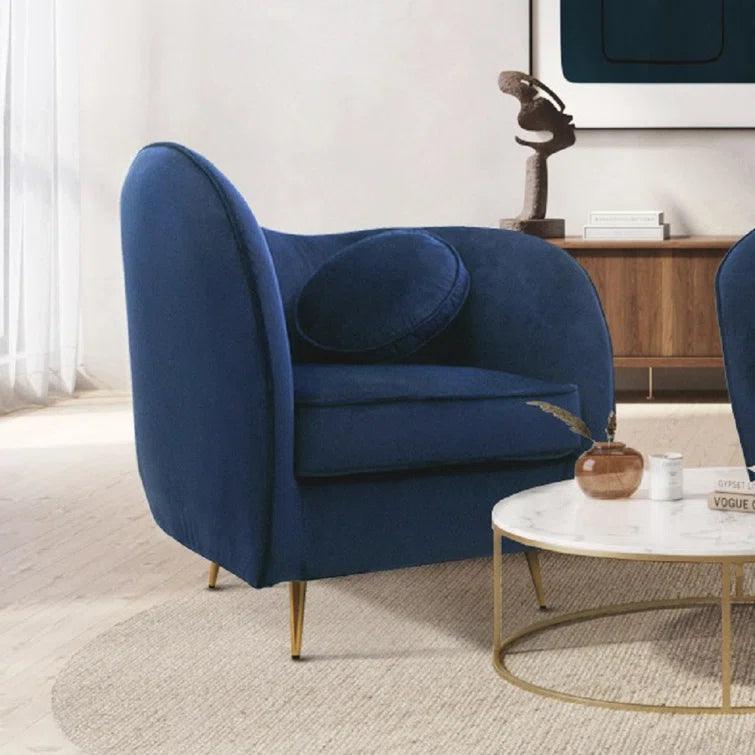Castaneda Velvet Armchair - Ouch Cart