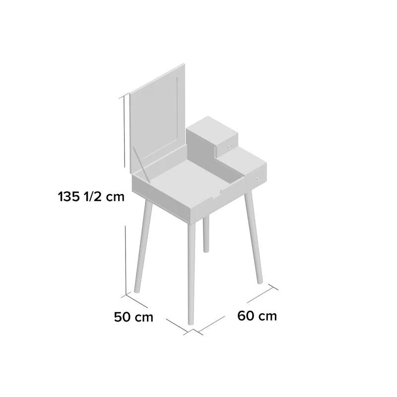 Alva Dressing Table with Mirror - Ouch Cart