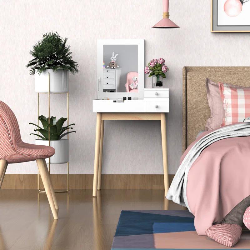Alva Dressing Table with Mirror - Ouch Cart