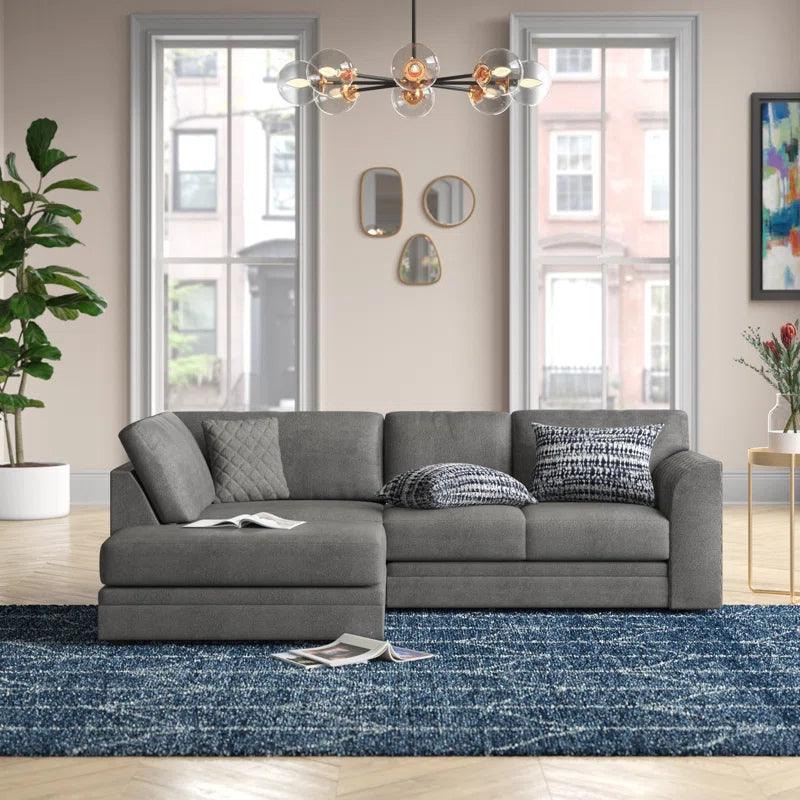 Chaudri 2 - Piece Upholstered Corner Sofa Chaise - Ouch Cart