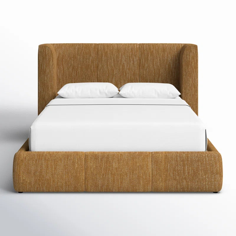 Clarisse Upholstered Wingback Bed OUCH CART