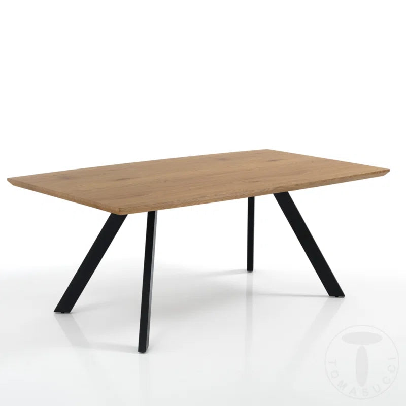 Skye Solid Oak Dining Table ouch cart
