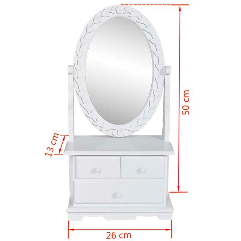 Valeria Dressing Table with Mirror - Ouch Cart