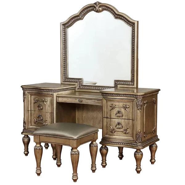 Amkalsor Vanity Luxury Dressing Table with stool with miror - Ouch Cart