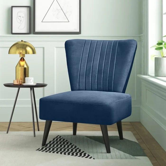 Collin Upholstered Slipper Chair - Ouch Cart