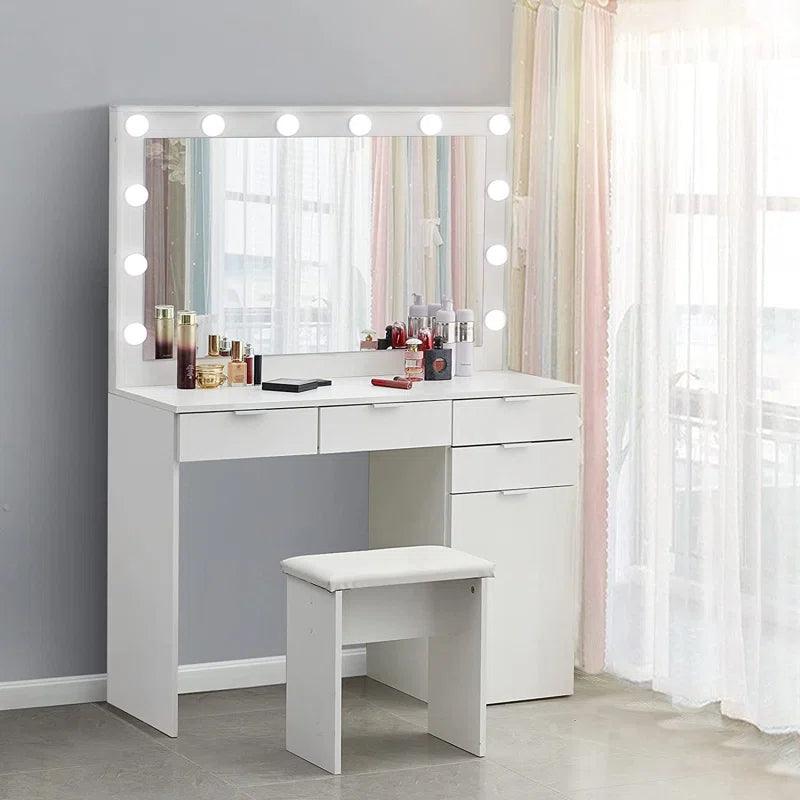 Ethan Dressing Table with Mirror - Ouch Cart