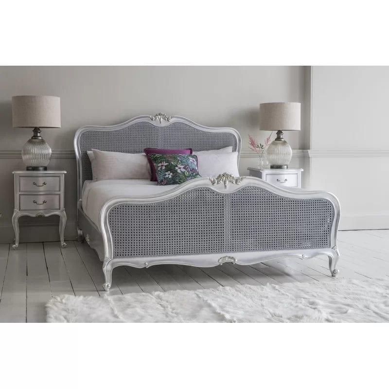 Comstock Cane King Bed Frame - Ouch Cart