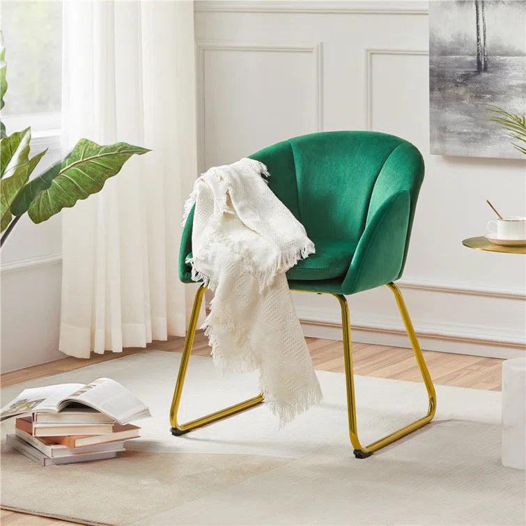 Cotati Wide Velvet Tub Chair - Ouch Cart