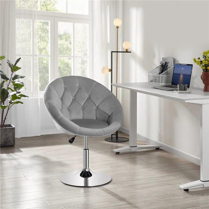 Cotati Upholstered Swivel Barrel Chair - Ouch Cart