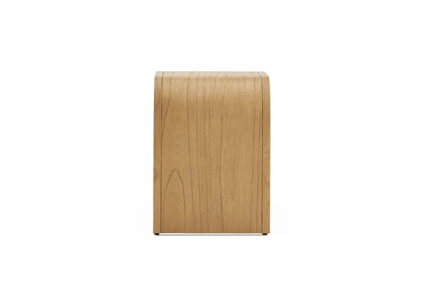 Engineered Wood Crescent 1-Drawer Nightstand - Ouch Cart