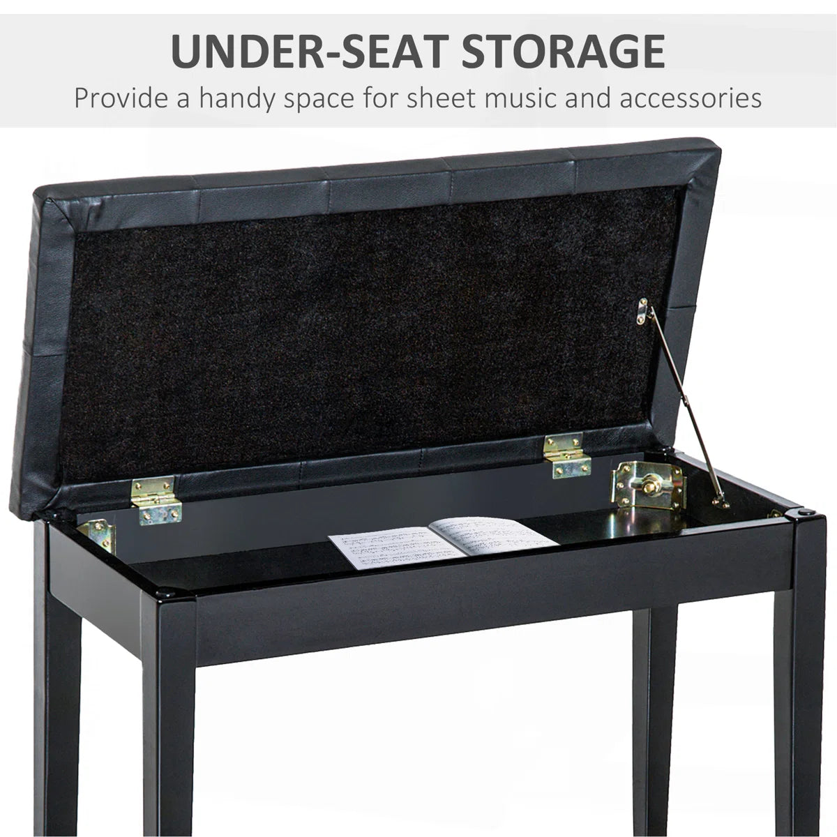 Leather Storage Bench Seat for Bedroom, Hallway & Living Room