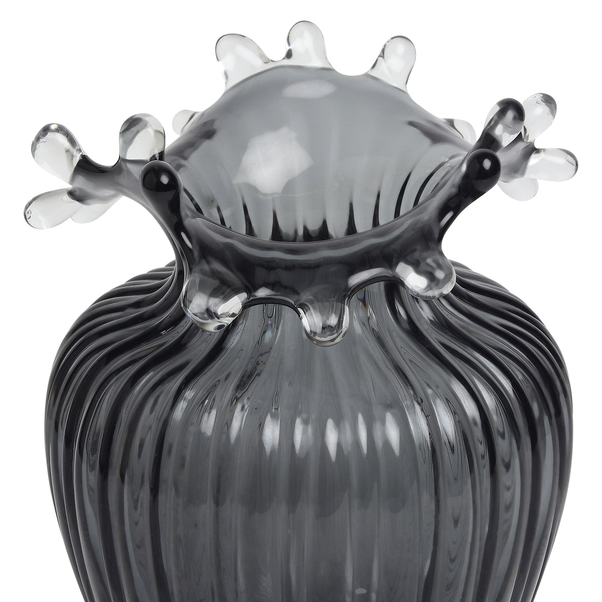 Gatsby Grey Glass Vase Large