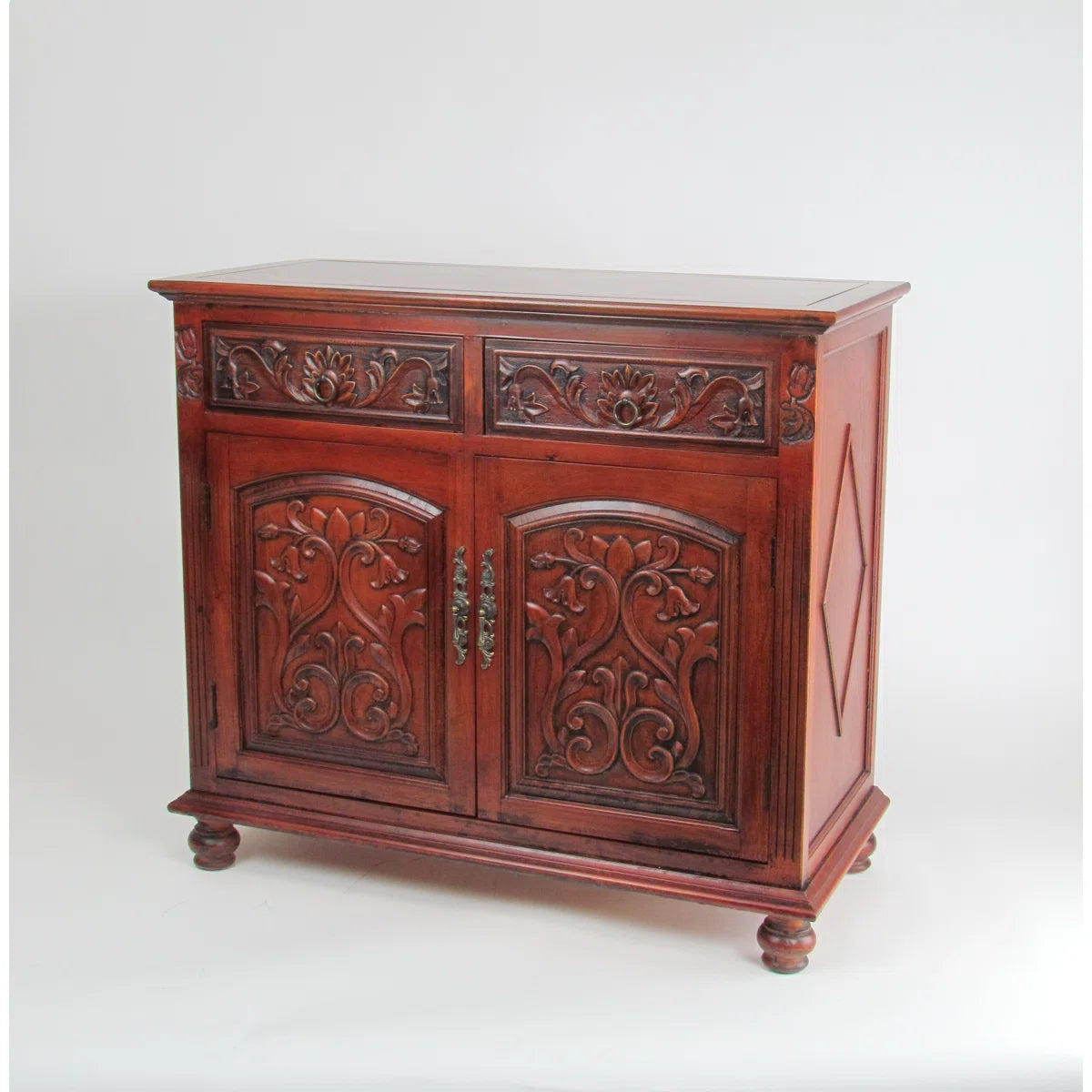 Deb Solid Wood Accent Cabinet - OUCHCART | Cabinet