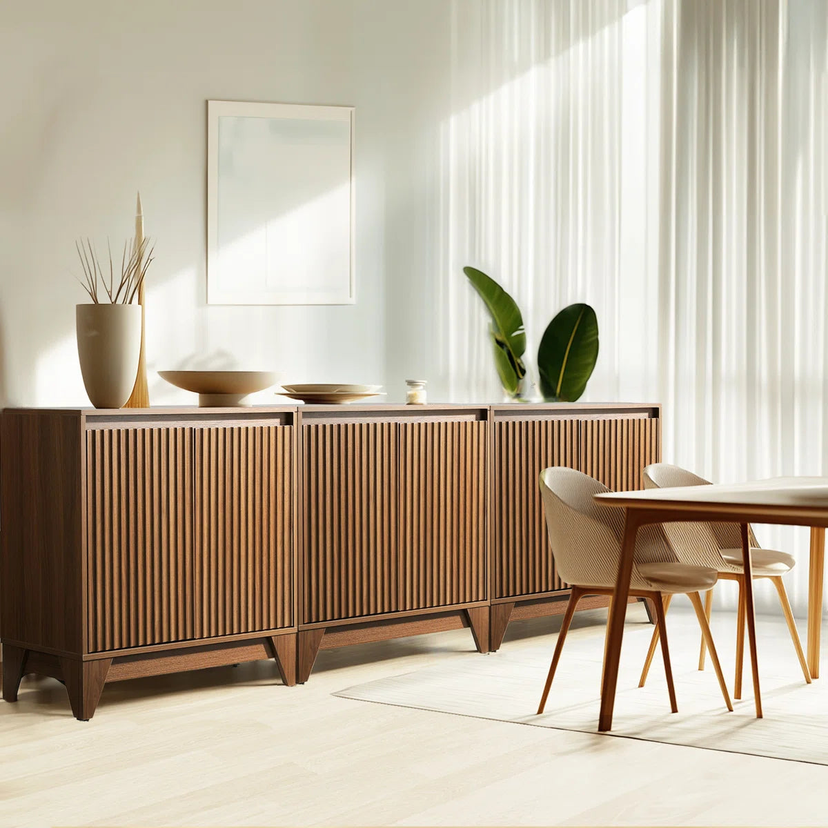 2 - Door Accent Cabinet With Adjustable Shelf