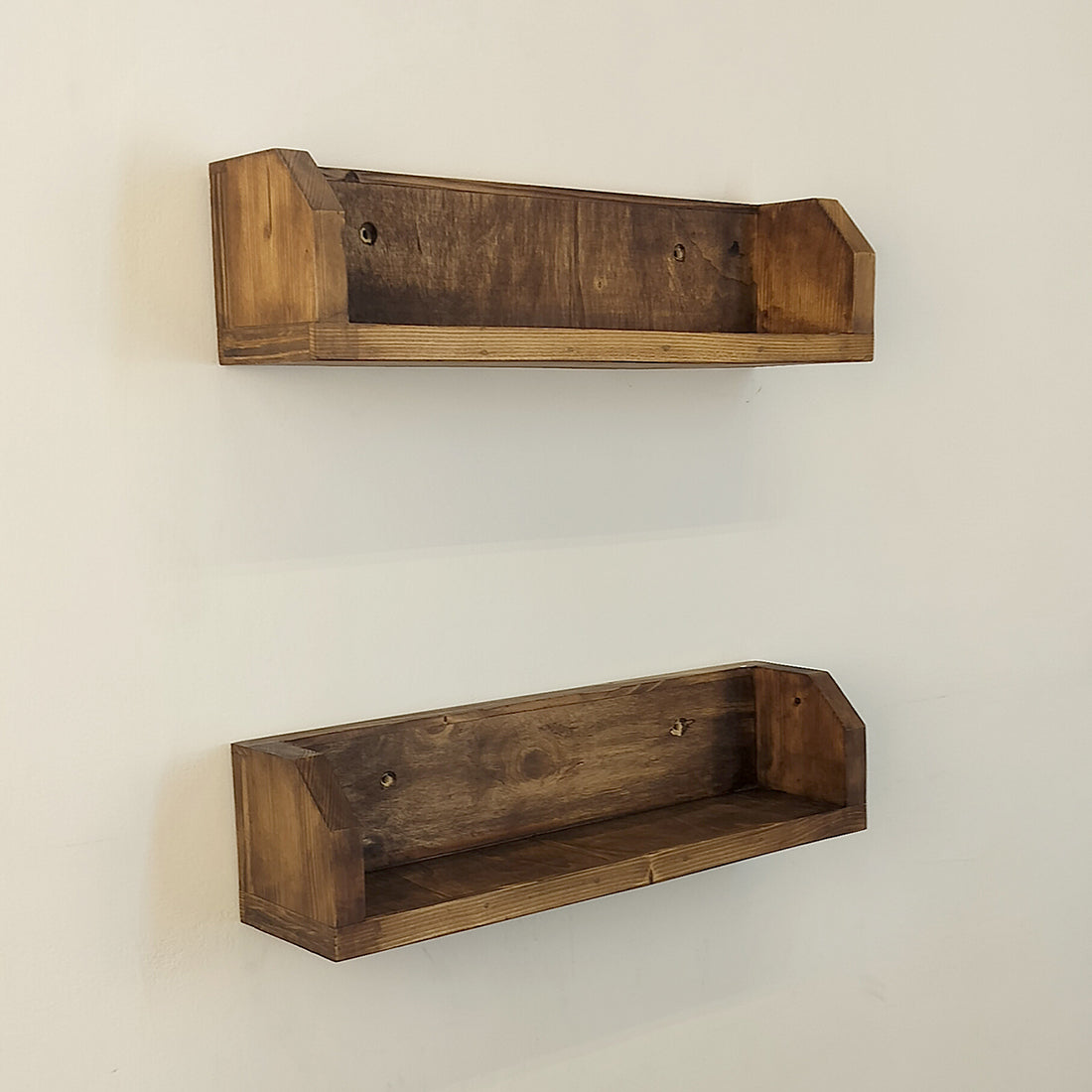 Diego set of 2 Wooden Wall Shelf Organiser