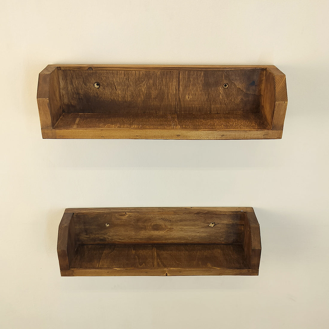 Diego set of 2 Wooden Wall Shelf Organiser