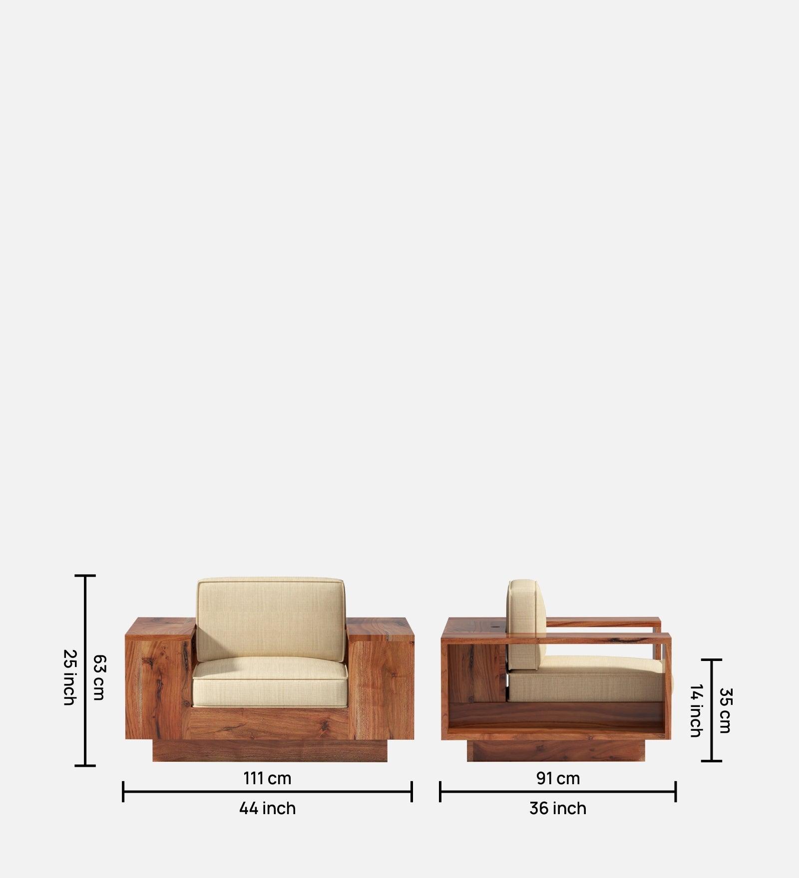 Serenerest Acacia Sofa In Light Reddish Honey - Ouch Cart