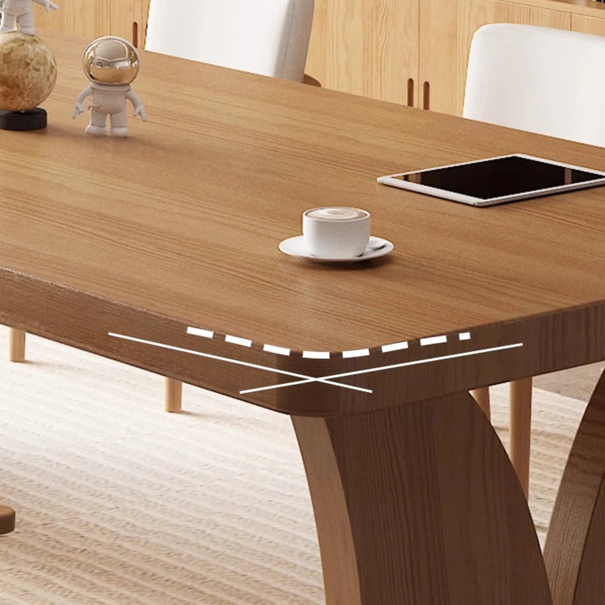 Doron Modern Rectangular Solid Wood Conference Tables