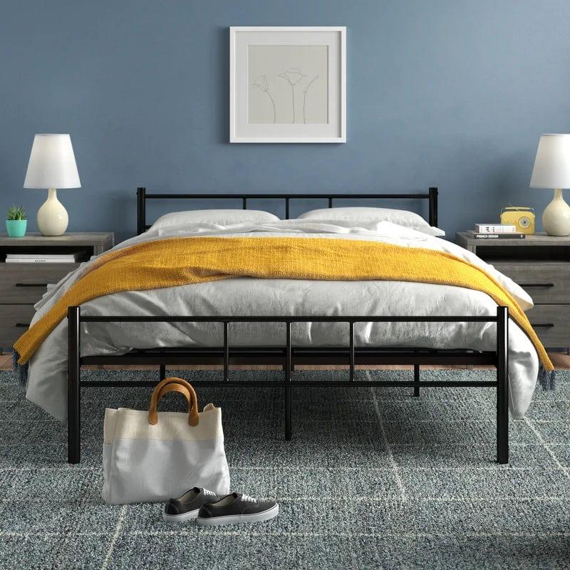 Dorset Metal Bed With Metal Slats & Centre Support Legs - Ouch Cart