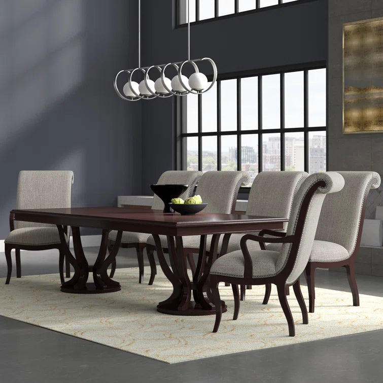 "8-Piece Dining Set: Elegant and Spacious for Memorable Gatherings" Ouch Cart
