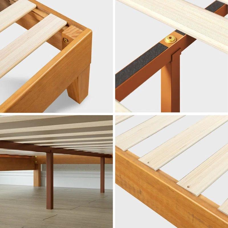 Elara Deluxe Solid Wood Bed Frame - Ouch Cart