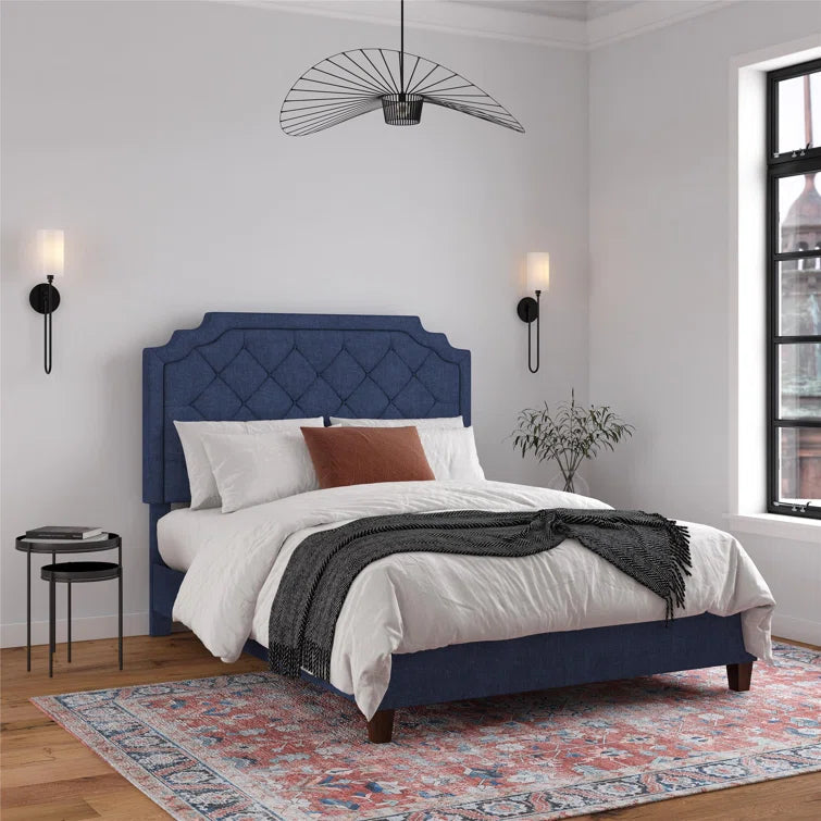 Eloise Upholstered Platform Bed Ouch Cart