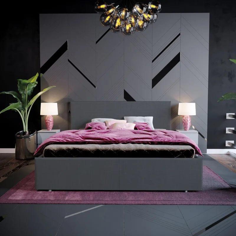 Enya Upholstered Ottoman Bed - Ouch Cart