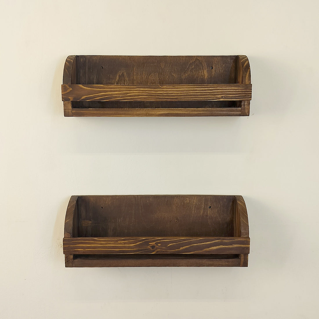 Erik set of 2 Wooden Wall Shelf Organiser