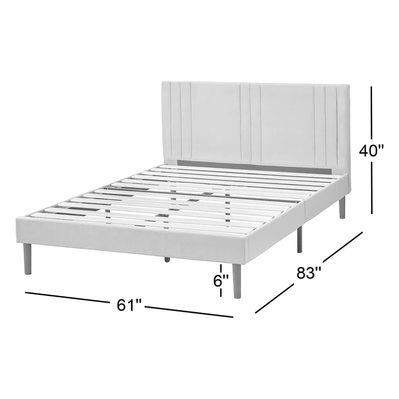 Fenoglio Upholstered Panel Bed OUCH CART