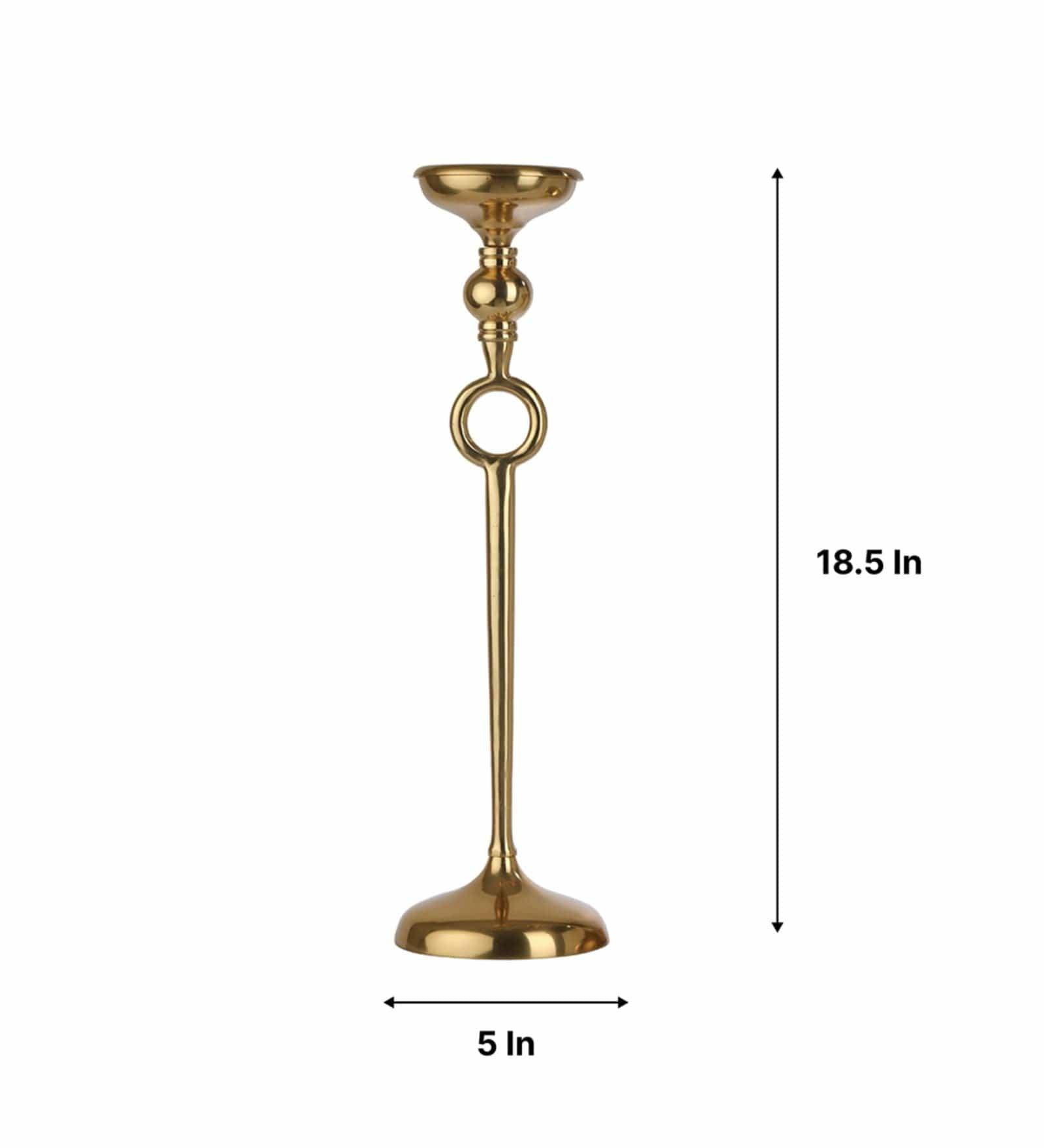 Ajna Gold Large Pillar Holder - Ouch Cart