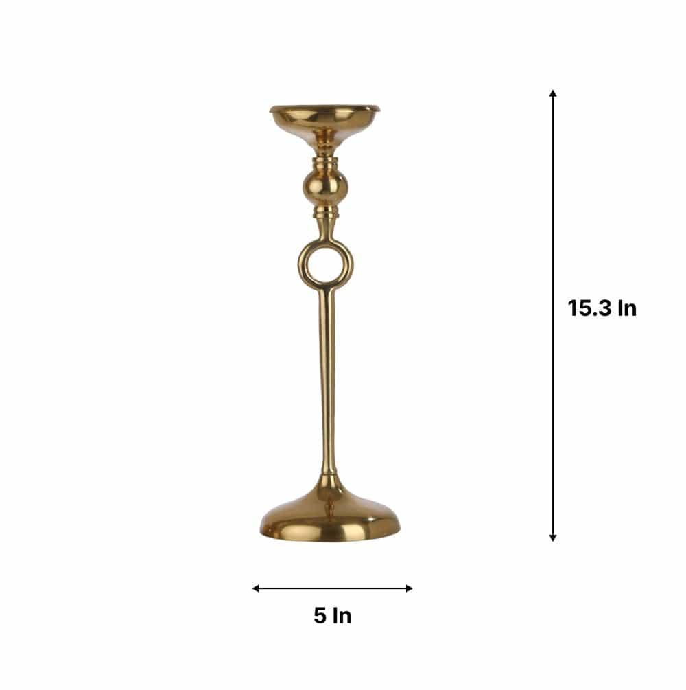 Ajna Small Gold Pillar Holder - Ouch Cart