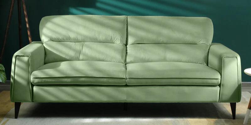 Velvet 3 Seater Sofa In Teal Green Colour - Ouch Cart