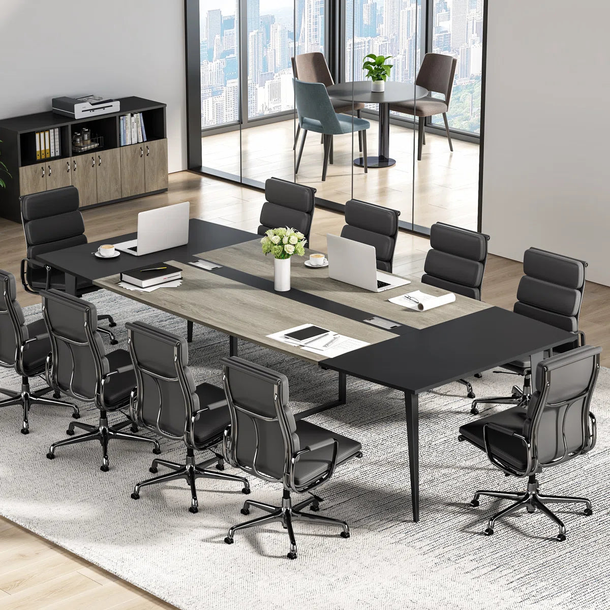 Billey 94.48'' Rectangle Conference Table-OUCH CART