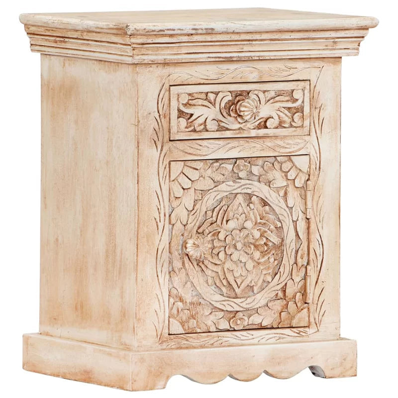 Finlee Manufactured Wood Bedside Table Ouch Cart