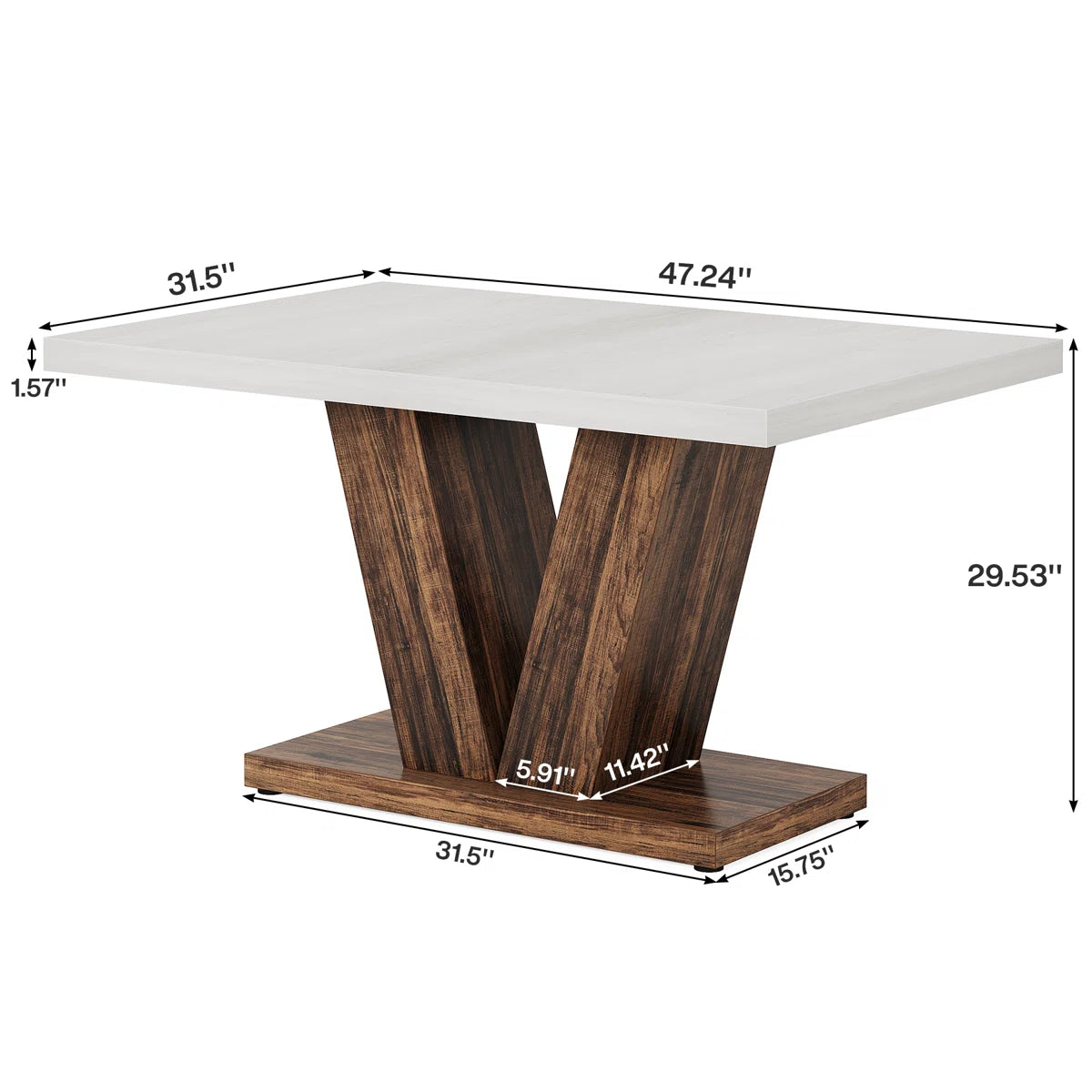 Gardina 47'' Small Conference Meeting Table OUCH CART