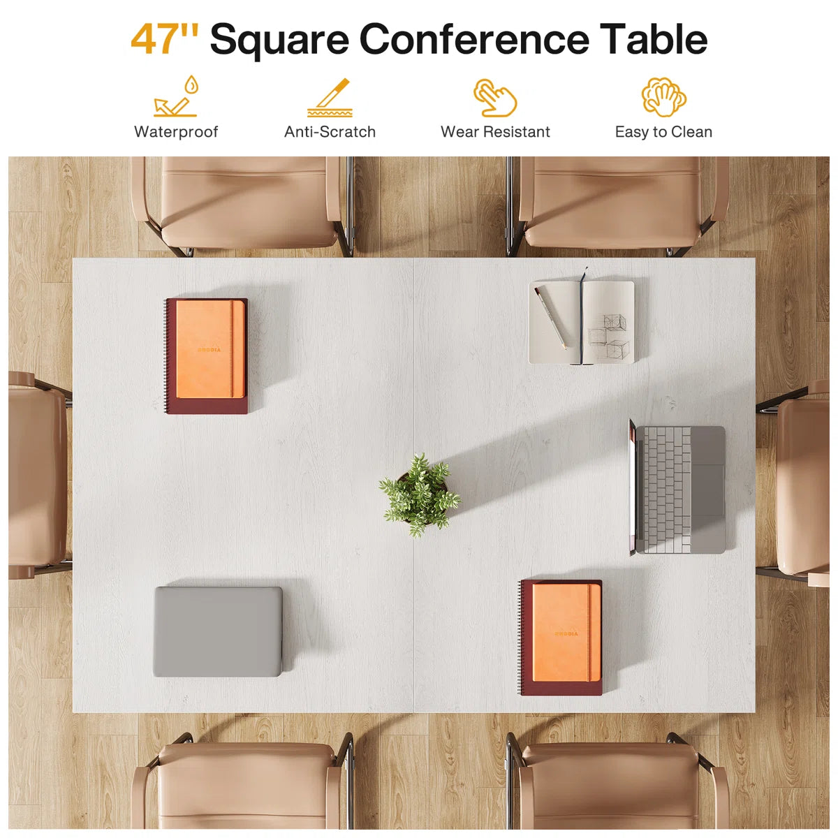 Gardina 47'' Small Conference Meeting Table