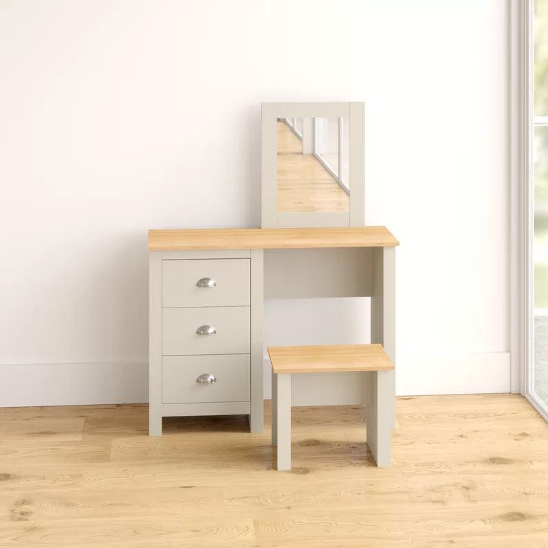 Aaron Dressing Table with Mirror - Ouch Cart